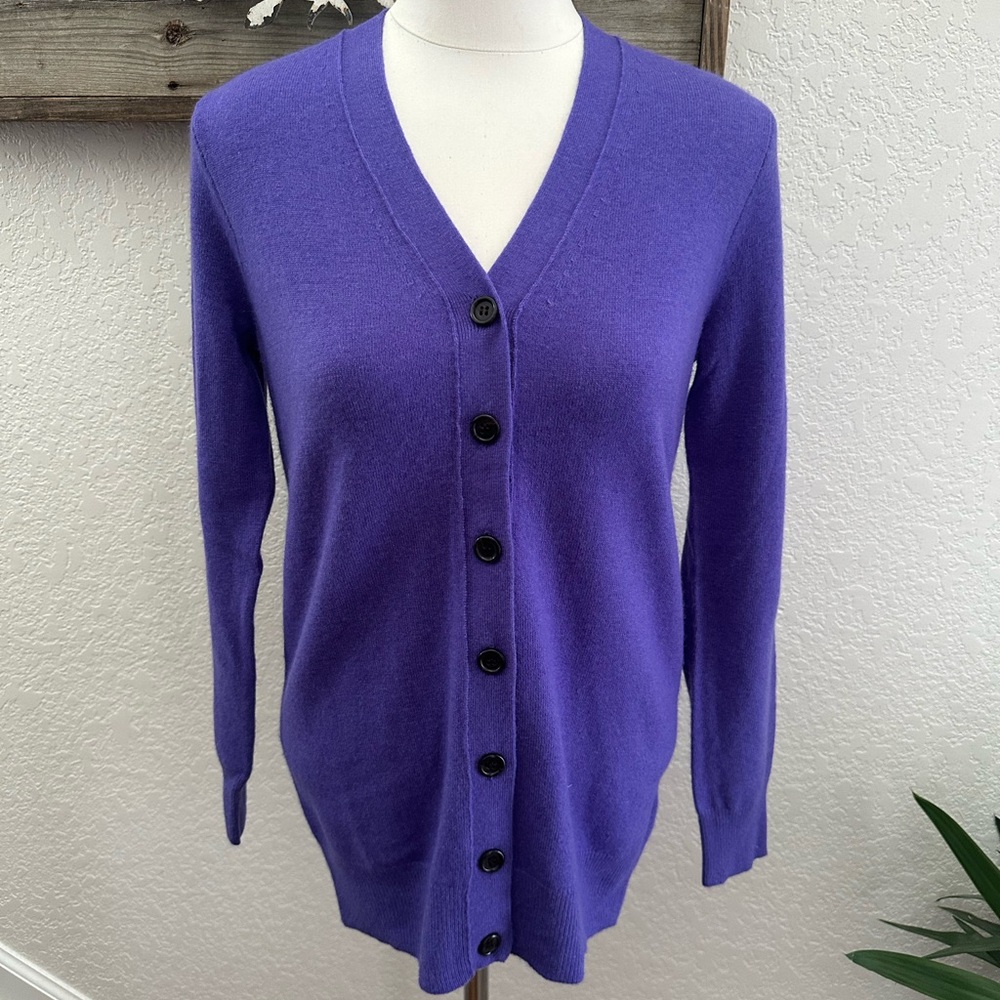 J. Crew Purple Women's Sweater Cashmere Wool blend size XS NWT